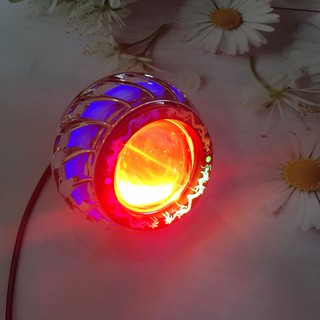 Đèn led xe máy - đèn bi cầu có viền độ u12 - u14