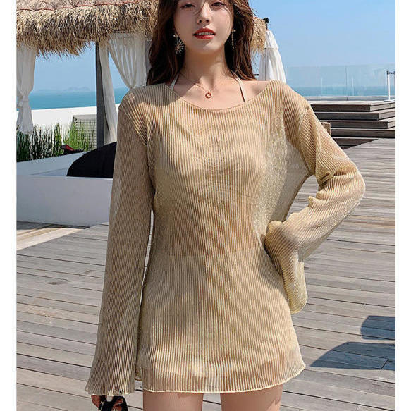 Bộ Đồ Bơi Ba Mảnh Dài Tay Xinh Xắn Dành Cho Nữ | BigBuy360 - bigbuy360.vn