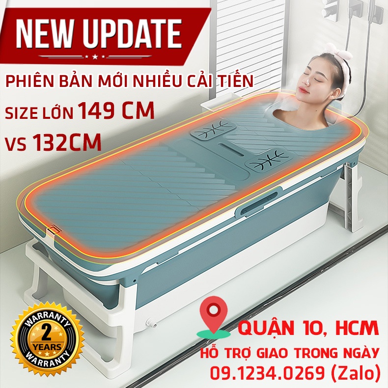 Bồn Tắm Bể Bơi Gập Gấp Xếp Gọn Lắp Ghép Có Nắp Giữ Nhiệt Người Lớn Trẻ Em Xông Hơi Thư Giãn Cao Cấp Zaba