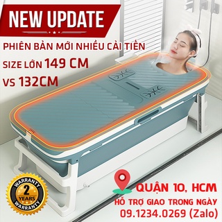 Bồn Tắm Bể Bơi Gập Gấp Xếp Gọn Lắp Ghép Có Nắp Giữ Nhiệt Size Vừa Zaba