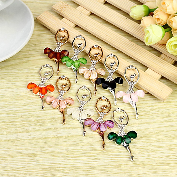 Cô gái ba lê đính đá  - Phụ kiện trang trí điện thoại