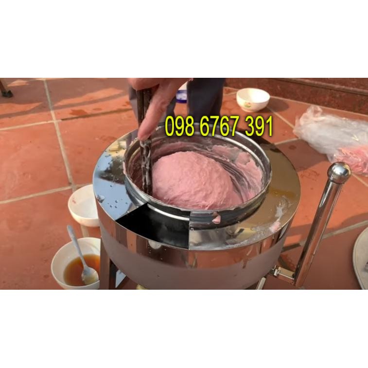 Cối xay thịt cá làm giò chả, xay tỏi ớt rau củ có bao đá, khung A siêu chắc chắn