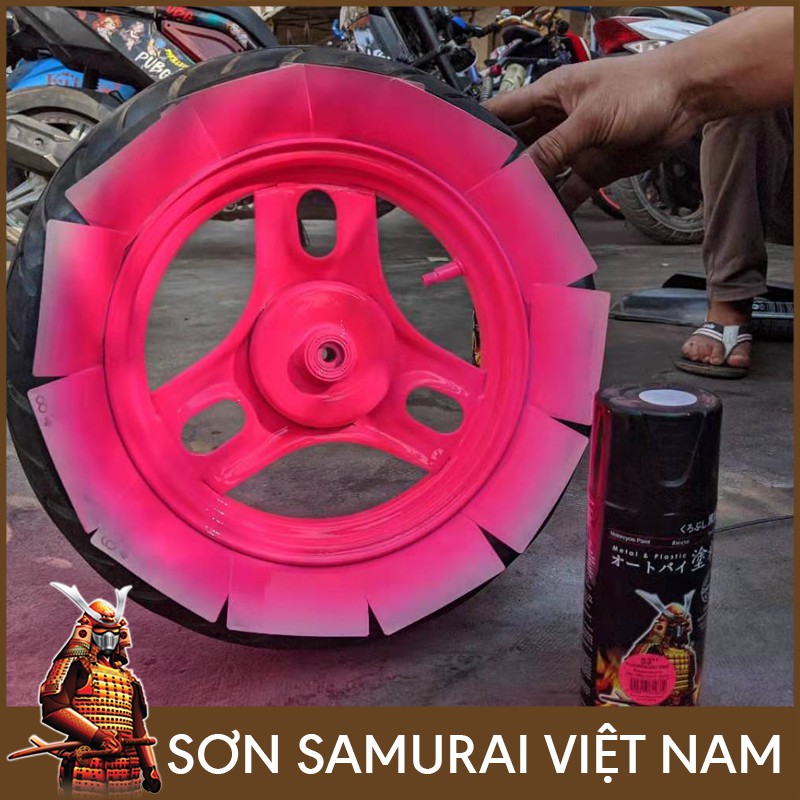 Combo sơn màu hồng huỳnh quang 53 Samurai