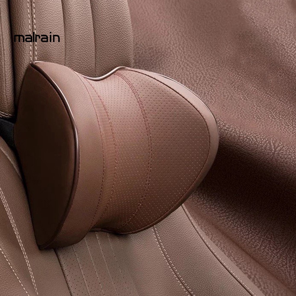 Gối tựa đầu ghế xe hơi bằng cotton đàn hồi chậm có thể điều chỉnh bảo vệ cổ tiện lợi