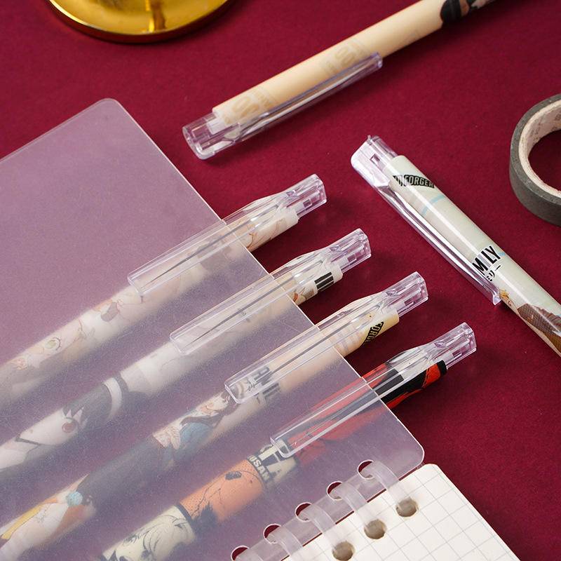 Set 6 Bút Mực Gel Họa Tiết Anime SPYxFAMILY Forger Anya Forger Yor Forger Dễ Thương