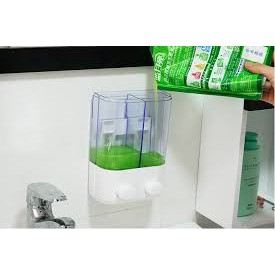 Hộp đựng nước rửa tay, hộp đựng dầu gội sữa tắm treo tường(loại đôi)