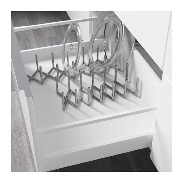 Giá inox úp vung nồi Ikea Variera 8,5-50 x 14,5 x 10 cm CHÍNH HÃNG IKEA THỤY ĐIỂN