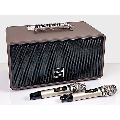 Loa xách tay Forzen F280, Loa karaoke di động nhỏ gọn, công suất 480W, Kèm 2 micro không dây cao cấp, Chính hãng