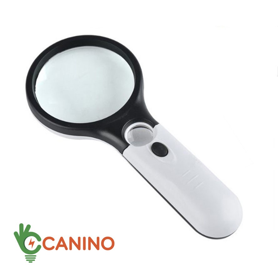 Kính lúp cầm tay có đèn mini  Canino 3x - 45x