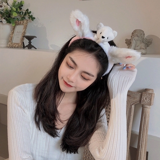 Băng Đô Cài Tóc Hình Tai Thỏ Đáng Yêu