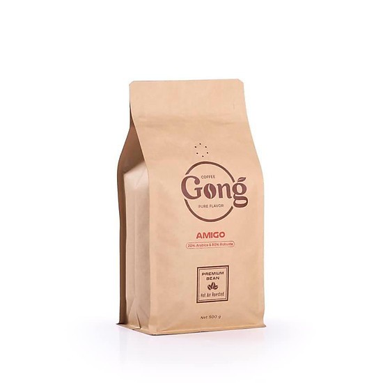 (AMIGO KÈM PHIN) Cà Phê Rang Xay Gong-Amigo Nguyên Chất 500G - 1000G