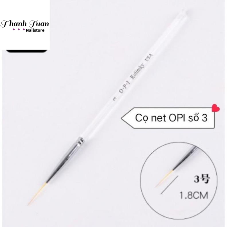 Cọ Net, Cọ Vẽ Net Nail Kolinsky OPI số 3 (phụ kiện nail)  - Phụ kiện đồ nail