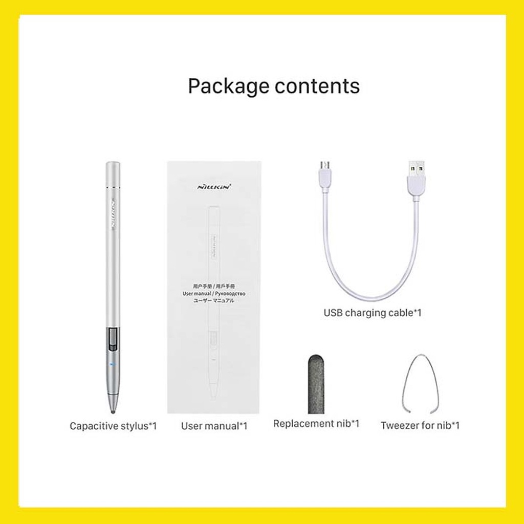 Bút cảm ứng đa năng cho iPad/ iPhone/ Samsung/ Tab và các dòng điện thoại, máy tính bảng chính hãng Nillkin iSketch