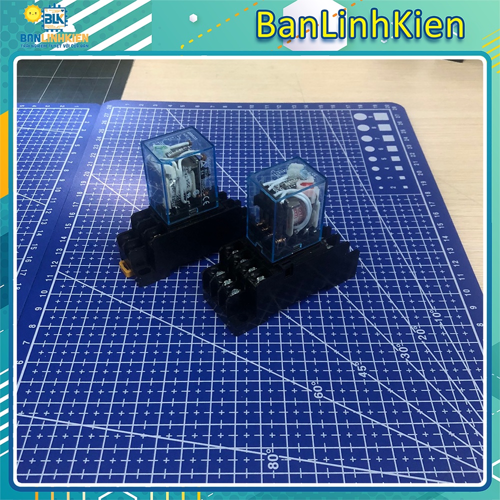 Relay kiếng omron 14 chân/ relay 12V/ 24V/ 220V 14 chân 5A/ Đế Relay | BigBuy360 - bigbuy360.vn