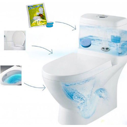 Viên Nén Vệ Sinh Bồn Cầu, Tẩy Rửa Bồn Cầu, Khử Mùi Toilet Nano Septic Lanini, Thảo Mộc Sả Chanh Từ Thiên Nhiên (50gr)