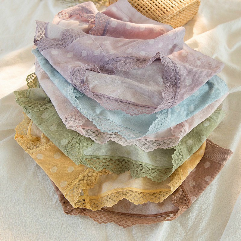 Quần lót nữ cotton co giãn 4 chiều Cao Cấp H99 Chấm bi