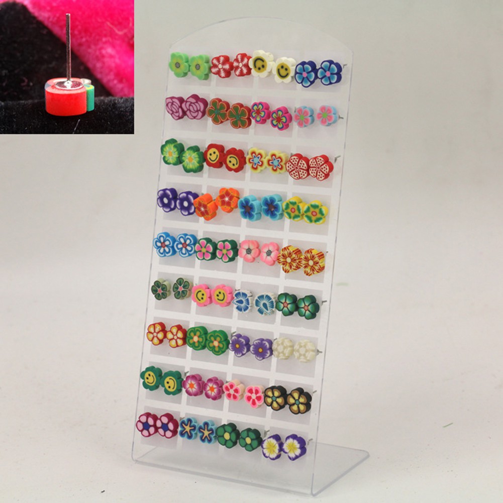 Set 36 đôi hoa tai nhiều hoạ tiết đáng yêu