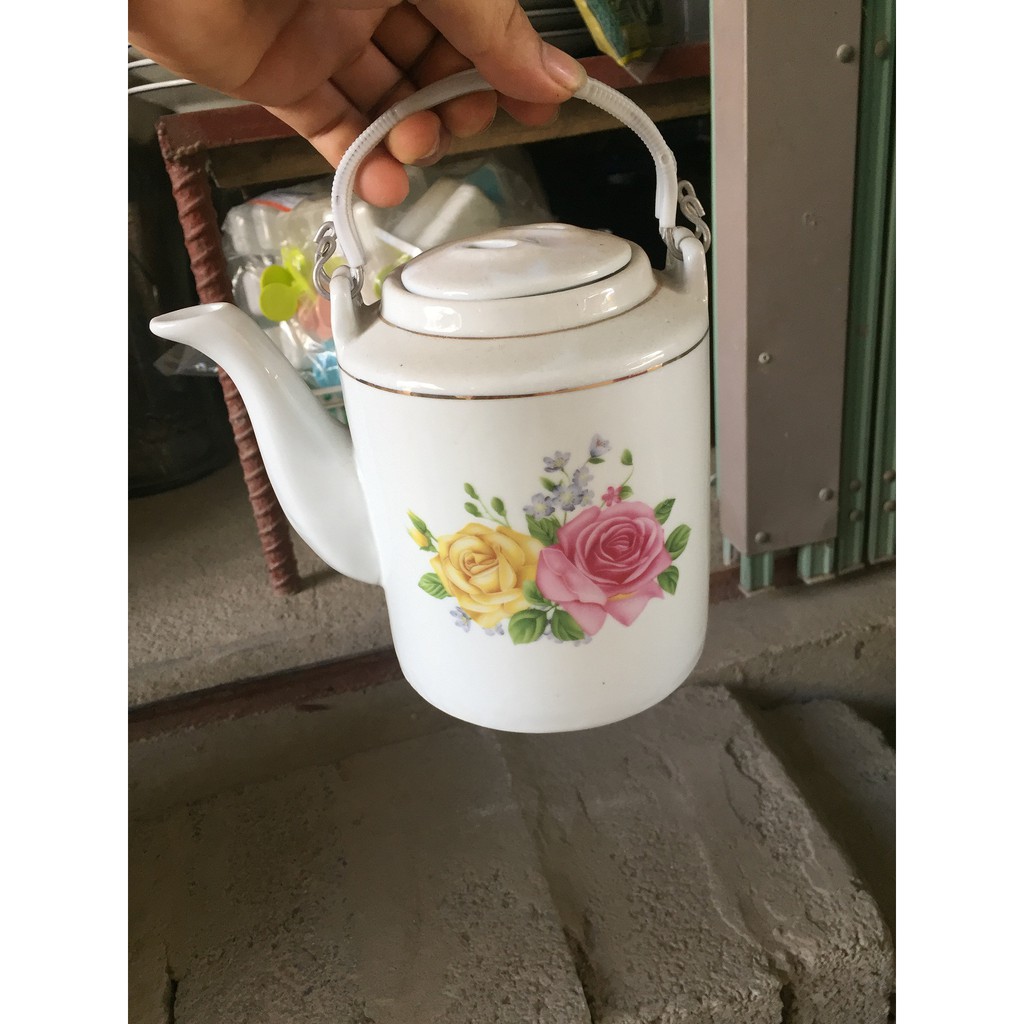 sale tích hoa hồng hay tích trâu 1,5l bát tràng