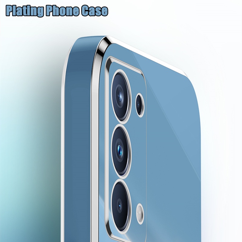Ốp Điện Thoại Silicon Mềm Chống Sốc Mạ Viền Dành Cho Realme 8 4G 5G Realme 5 6 7 3 Pro V13