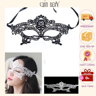 Mặt Nạ Ren Cosplay buộc dây sexy gợi cảm đen và trắng, phụ kiện đồ nội y