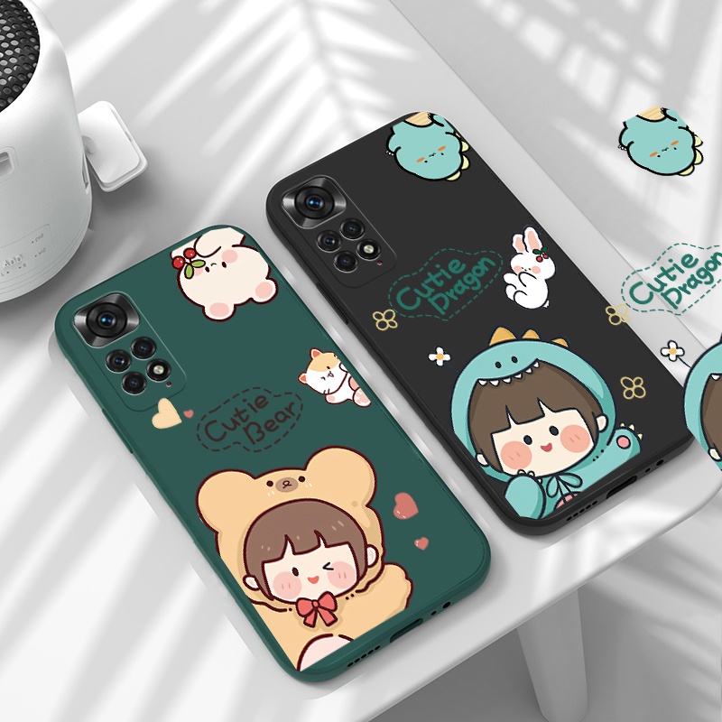 Ốp Điện Thoại Tpu Mềm Hình Thỏ Dễ Thương Cho Redmi Note 10 Pro 11 11s Xiaomi Poco X3 Pro X3 NFC Redmi Note 8 9 Pro 9S 9C