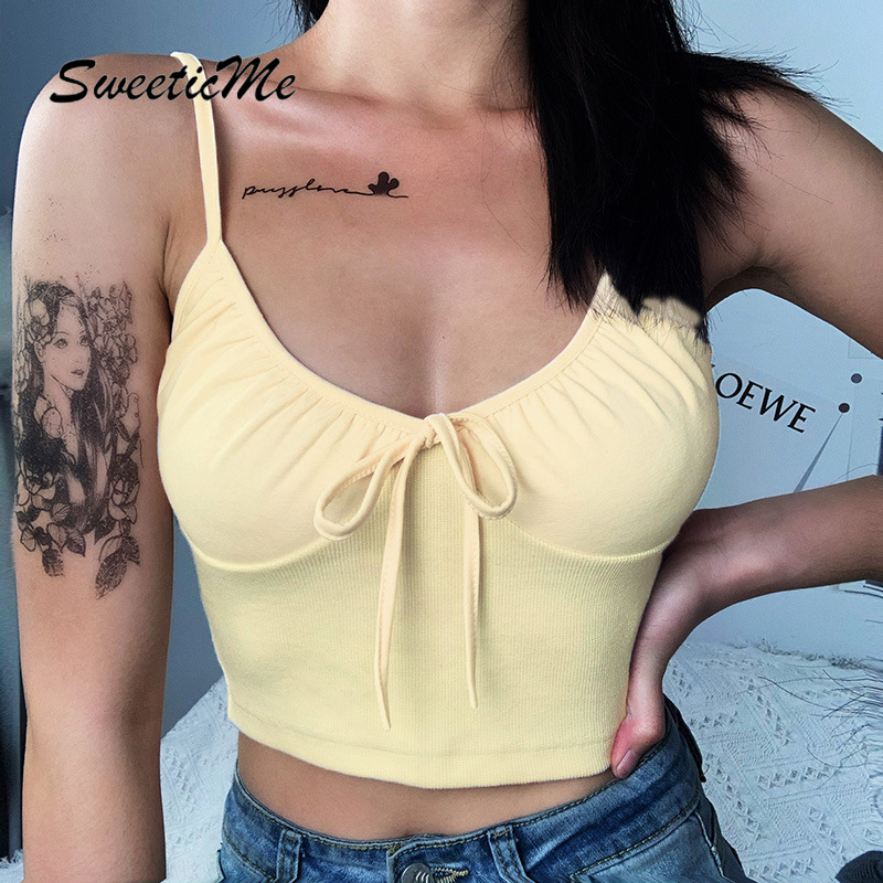 Áo Hai Dây Hở Lưng Phối Nơ Gợi Cảm Dành Cho Nữ 2021 | BigBuy360 - bigbuy360.vn