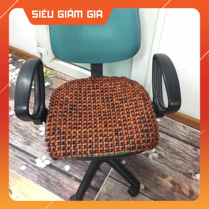 Lót ghế hạt gỗ Hương cao cấp, siêu bền 🔴 Gỗ thơm 🔴 Tấm lót hạt gỗ văn phòng ô tô cao cấp