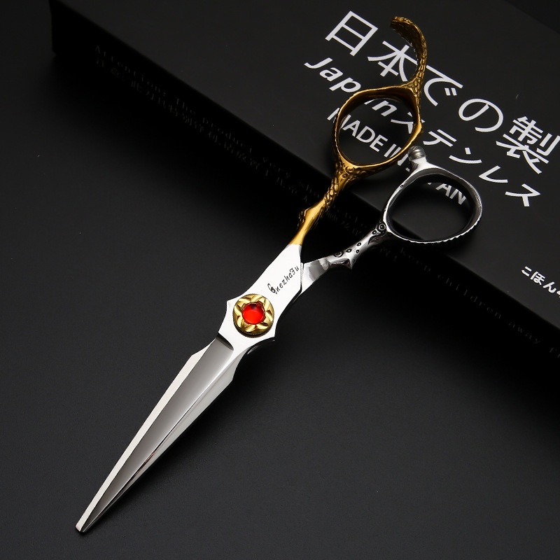 Kéo cắt tóc đầu dẹt 6.0 Inch 440C chất lượng cao