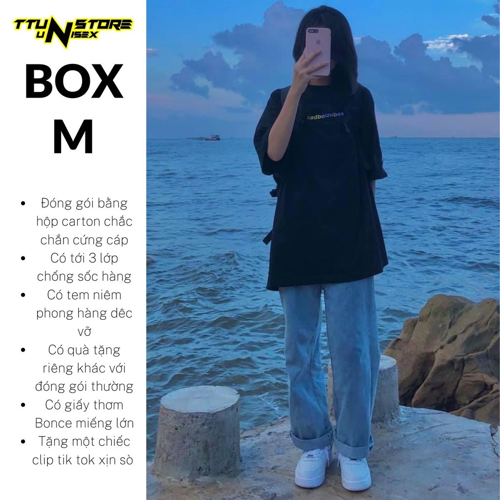 Áo Thun Tay Lỡ SADBOIZVIBES 7 Màu Tay Ngắn , Tee SADBOIZ  Tay Lửng Full Tag Form Rộng Nam Nữ Đẹp Unisex TTUN STORE