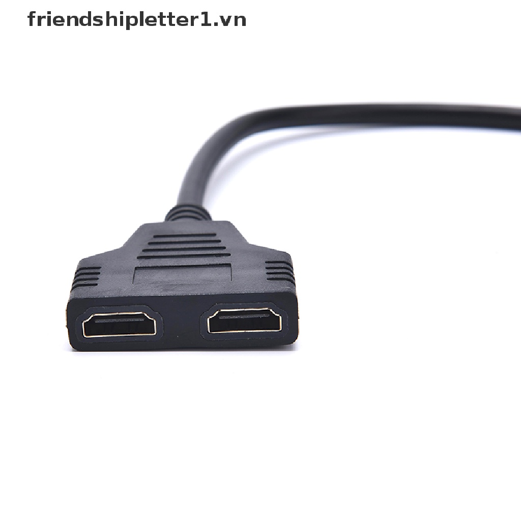 【friendshipletter1.vn】 HDMI Male to Dual HDMI Female 1 to 2 Way HDMI Splitter Adapter Cable for HDTV .