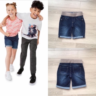 Quần short thun da cá giả jean Arizona xanh đậm