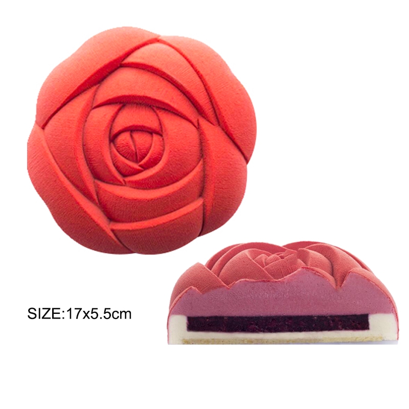 Khuôn Silicon Làm Bánh Tạo Hình Trái Tim 3d Sáng Tạo