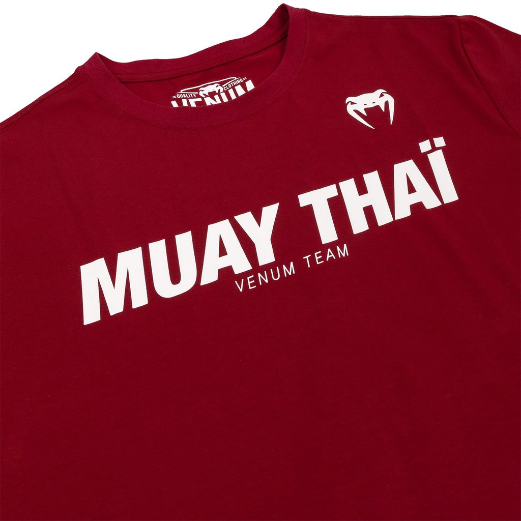 Áo Venum Muay Thai VT T-Shirt - Red Wine/Black