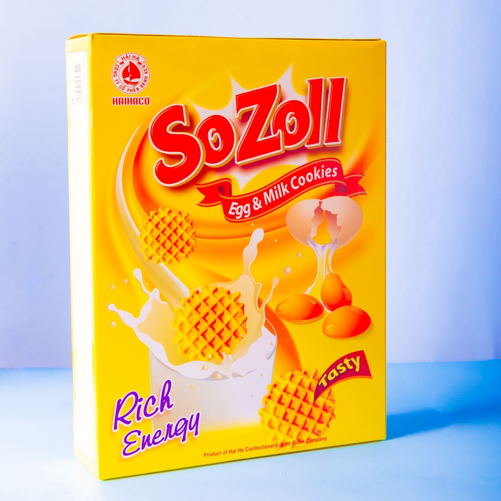 Bánh Trứng Sữa SOZOLL HẢI HÀ Giàu Dinh Dưỡng - Hộp 300 Gram