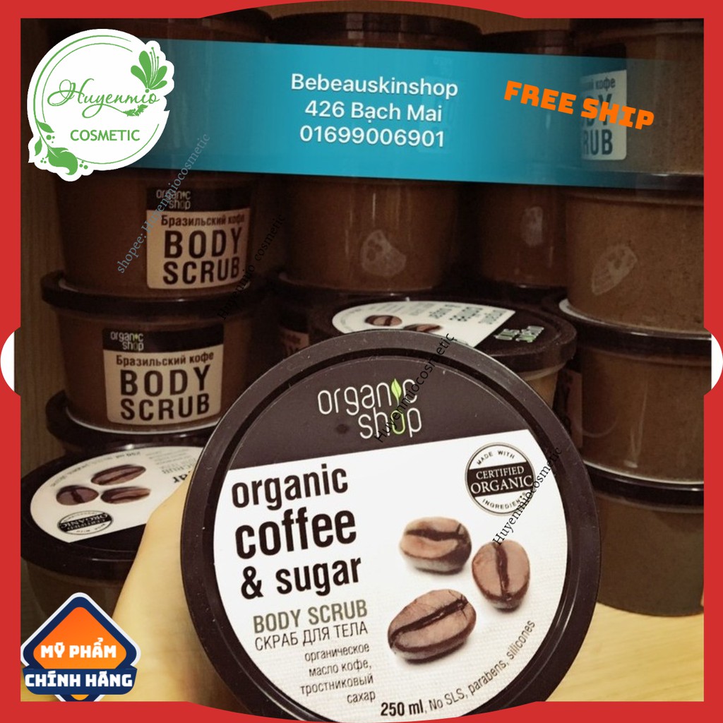 Tẩy Da Chết Toàn Thân Organic Coffee & Sugar Body Scrub