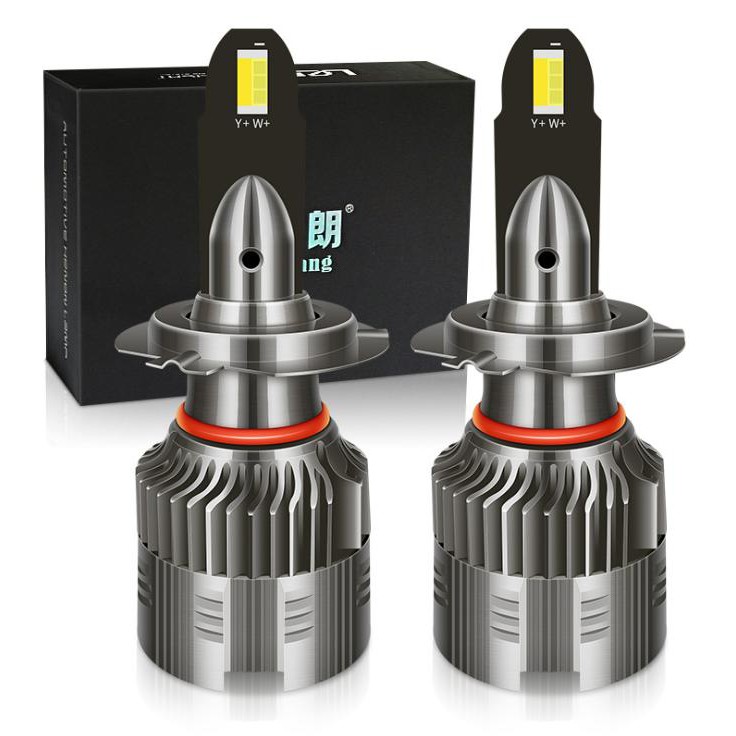 Bộ 2 bóng đèn LED 55w H4 Đổi Nhiệt Màu đá Pha Flash 9v-12v (đạt chuẩn CE) - AD