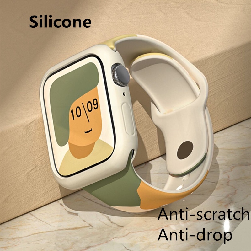 Màu Sắc Dây Đeo Silicon Mềm 49mm 40mm 44mm 41mm 45mm 38mm 42mm Cho iWatch series ultra 8 7 6 SE 5 4 3 2 t500 Pro d20