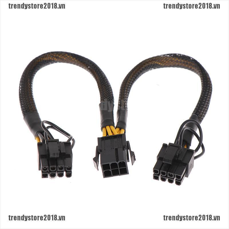 Card Đồ Họa Pci-E 6pin Female Sang Dual 8pin (6 + 2) | BigBuy360 - bigbuy360.vn