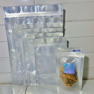 Hàng sẵn - 1KG TÚI ZIP BẠC( TÚI ZIPPER ĐÁY ĐỨNG, TÚI TRÀ SỮA)