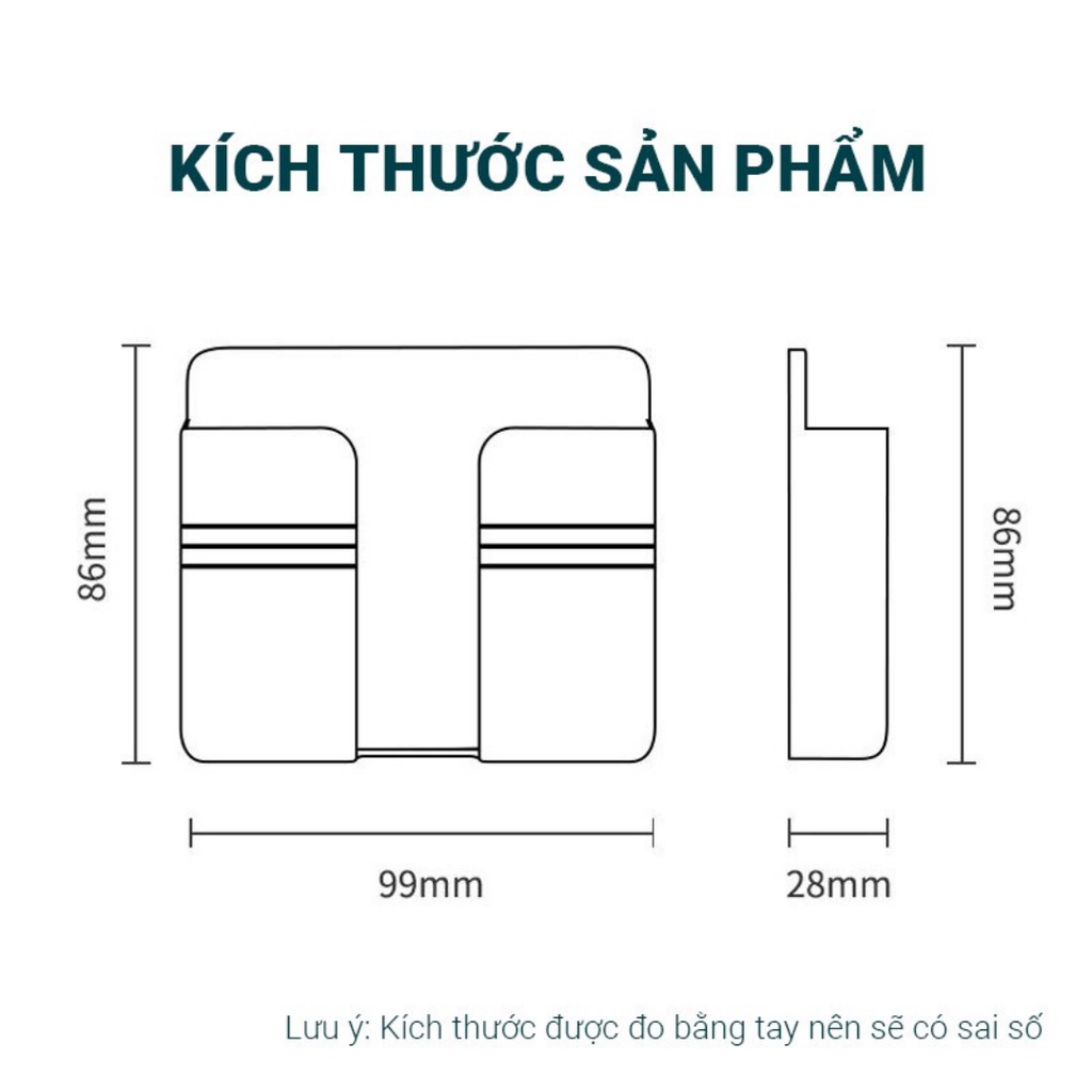 Giá đỡ sạc điện thoại, kệ dán tường để điện thoại, remote bằng nhựa ABS đa năng DTM Store DTMS-GĐ-T1