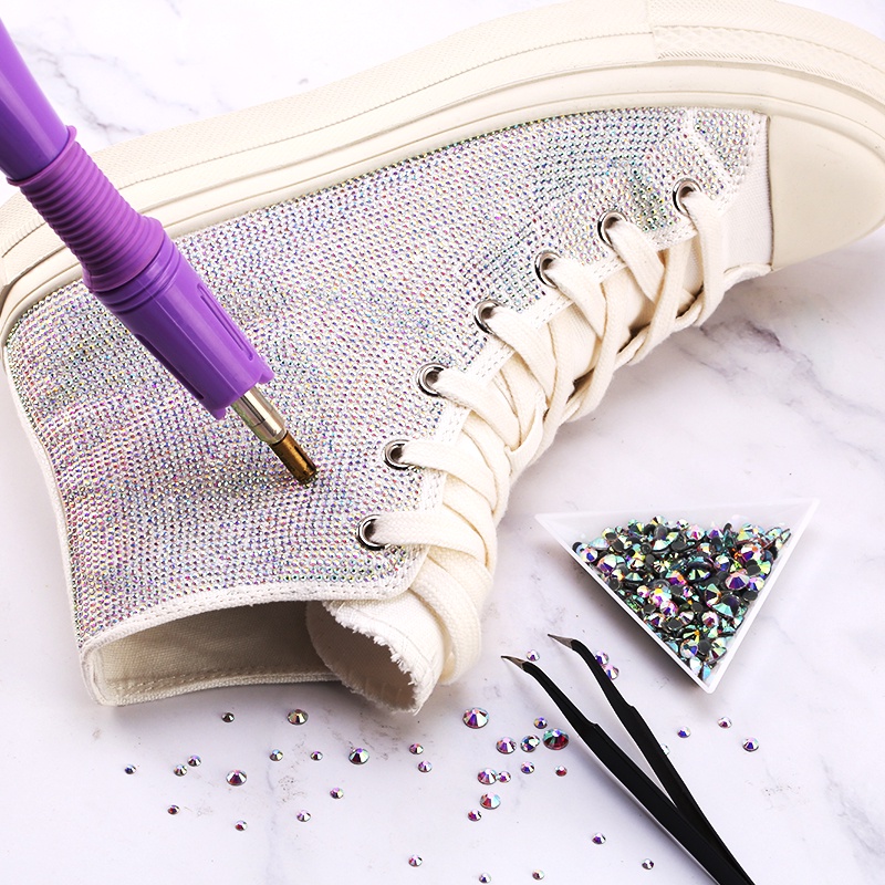 Đá Pha Lê AB Trong Suốt Dùng Trang Trí Quần Áo