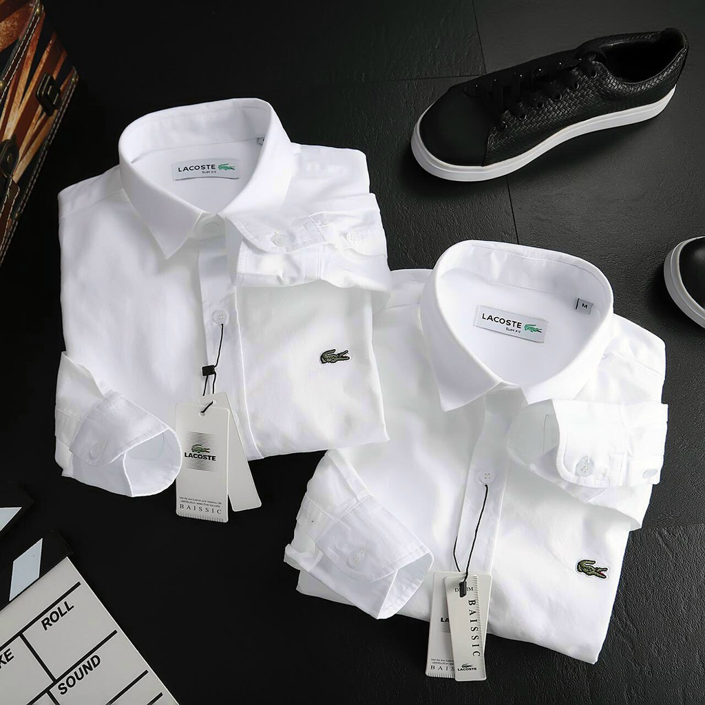 Sơ mi dài tay Lacoste Hàng Xuất