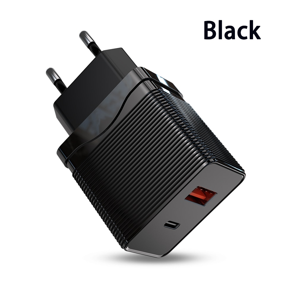 Bộ sạc nhanh Rock Wall Charger QC 3.0 4.0 20W phích cắm Châu Âu cho điện thoại Samsung Xiaomi