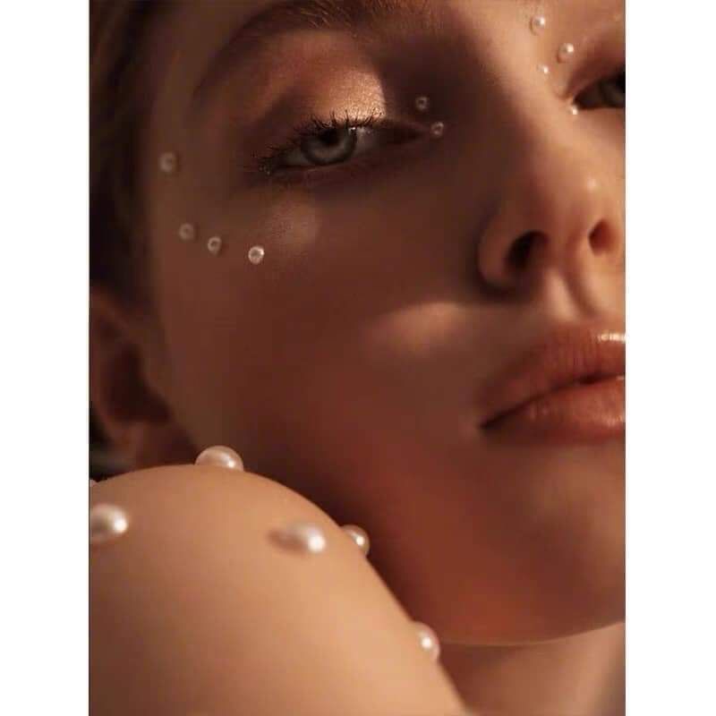 miếng dán đính hạt trang trí mặt - mackup ( có keo sẵn)