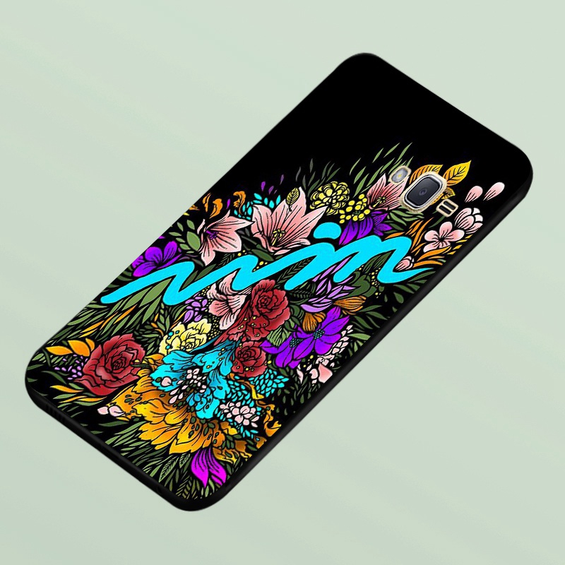 Ốp điện thoại silicone in họa tiết hoa cho Samsung J2 J3 J5 J7 Prime Pro A2 Core Plus Duo 2015 2016 2017 2018