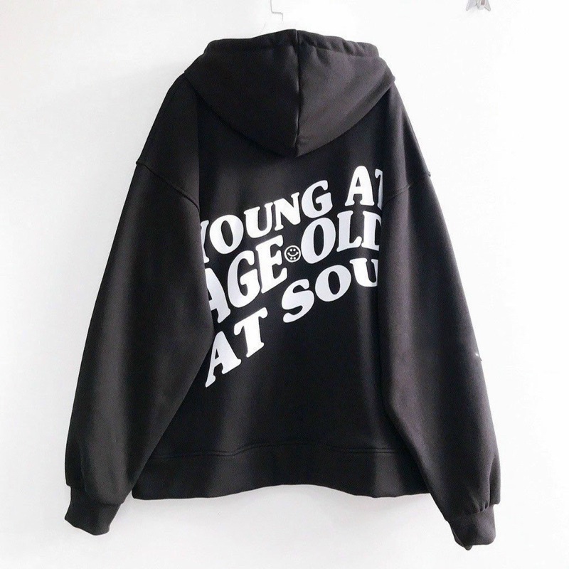 Áo khoác nỉ zip nam nữ form rộng YOUNG, nỉ ngoại dày dặn freesize