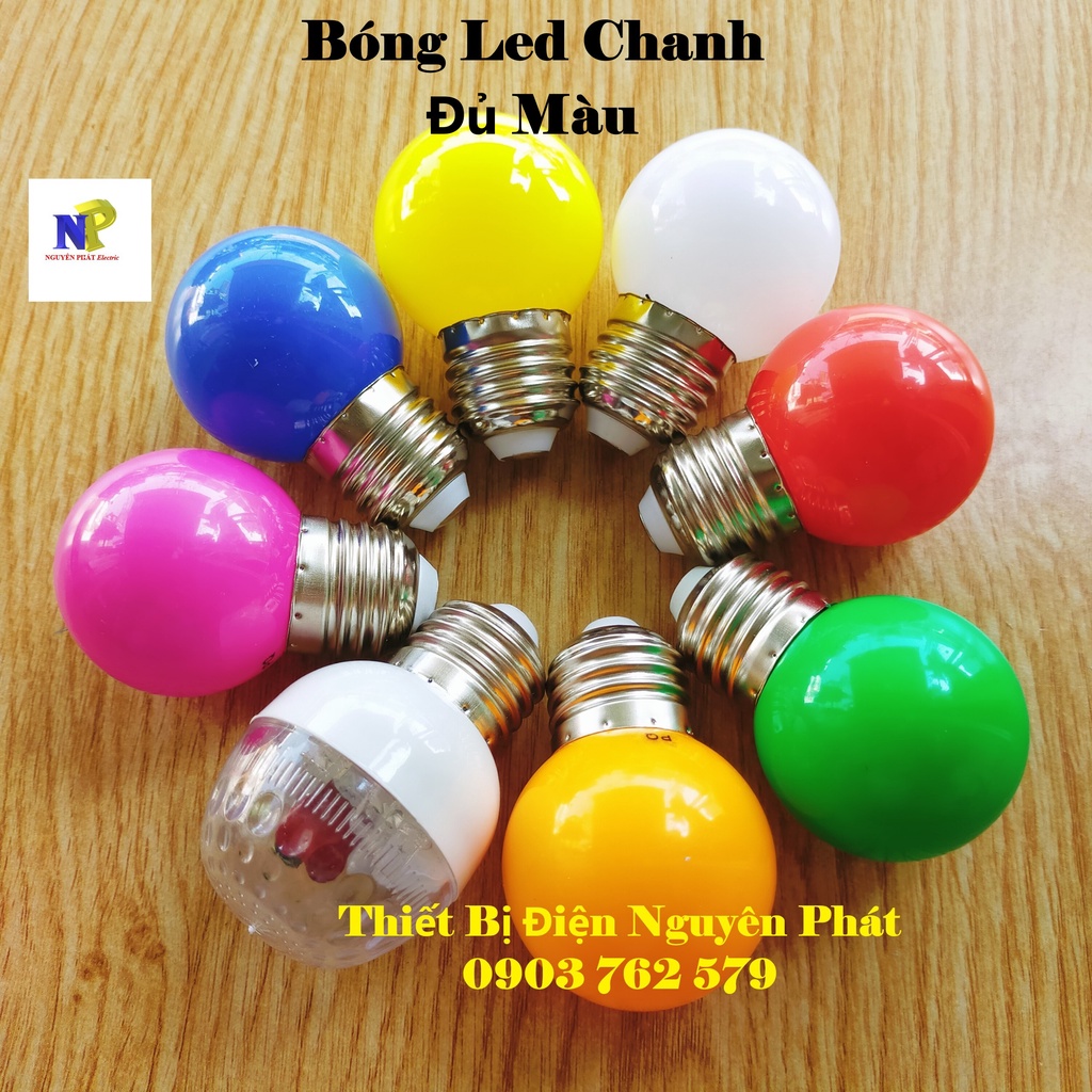 Bóng Đèn Led Chanh Tròn Kín Nước 3w Đủ màu