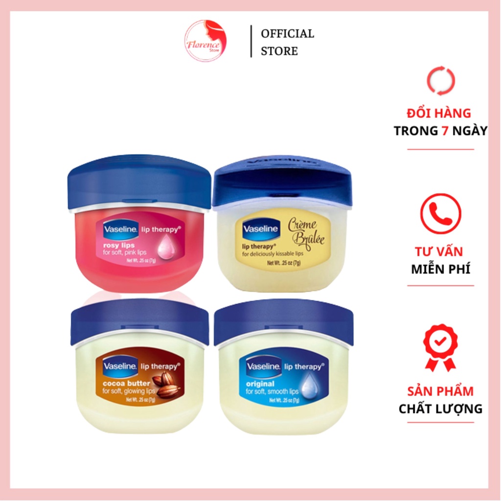 SON DƯỠNG MÔI  Vaseline Lip Therapy 7g (Dạng Hũ)