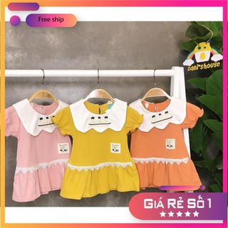 [Free ship - Ảnh thật tự chụp] Váy cổ thủy thủ nhún bèo siêu xinh siêu mát rực rỡ nắng hè [HÀNG SIÊU CÂP]
