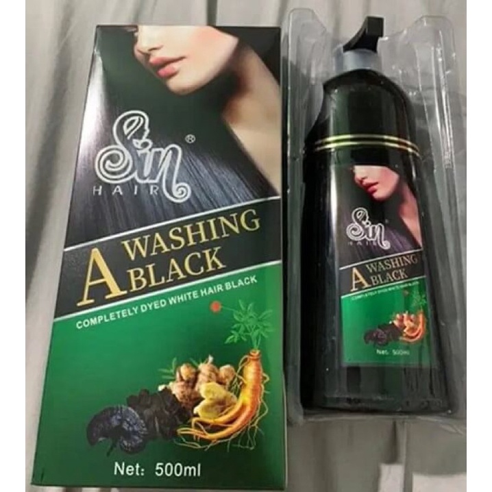 SIN HAIR DẦU GỘI PHỦ BẠC ĐEN TÓC / NÂU TÓC